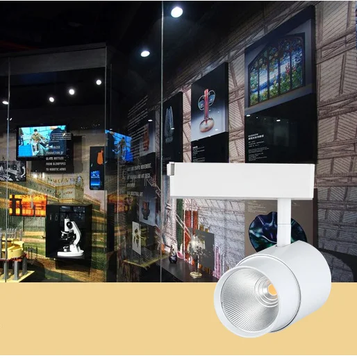 5 Years Warranty CRI90 5-40W COB LED Track Light for Display Room