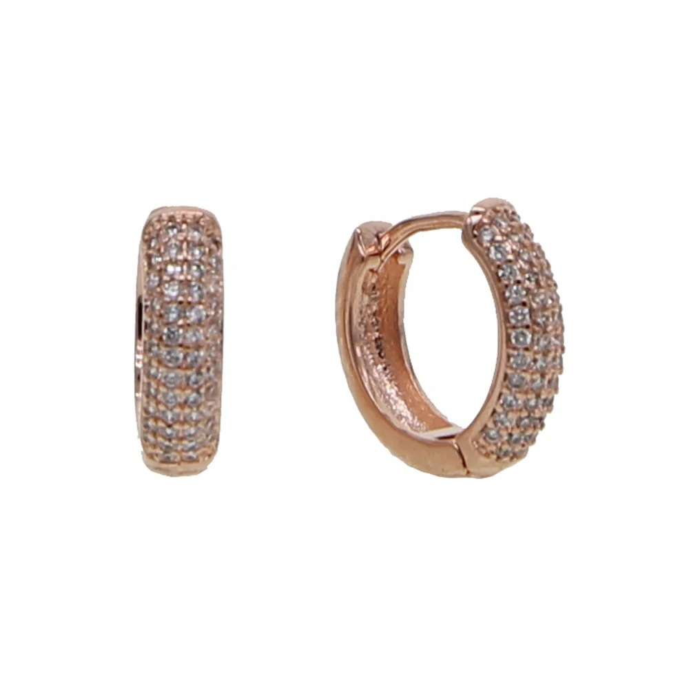 

New Aretes Earrings Earings Square Shape High Quality Micro Pave Cz Bling Women Jewelry Fashion mini hoop Earring