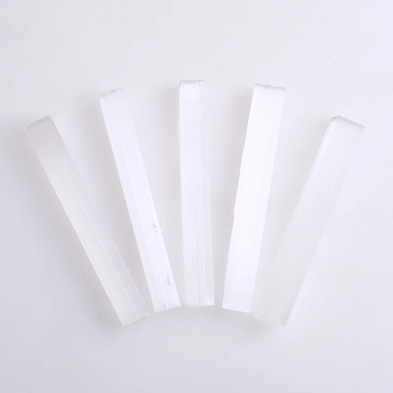 

Wholesale Natural Energy Stone Selenite Rough Sticks healing Crystal Selenite Wand For Home Decoration