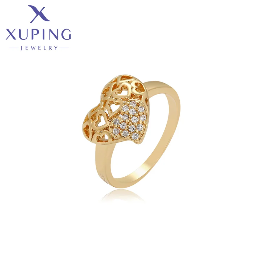 

14R2310507 Xuping Jewelry Exquisite Elegant Fashion Jewelry Rings Gemstone Environmental Copper 14K Gold Color Charm Women Rings
