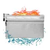 Upgrade Double Layer Waterproof Fireproof Cash Bag A5 File Folder Fire Resistant Safe Storage Money Bag