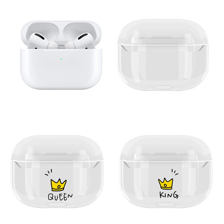 

Factory Wholesale Cute Cartoon Patterns Transparent Protective Case For Airpods Pro Hard PC Clear Case
