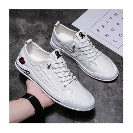 

white shoes for men oem factory new styles men leather shoes men's casual shoes