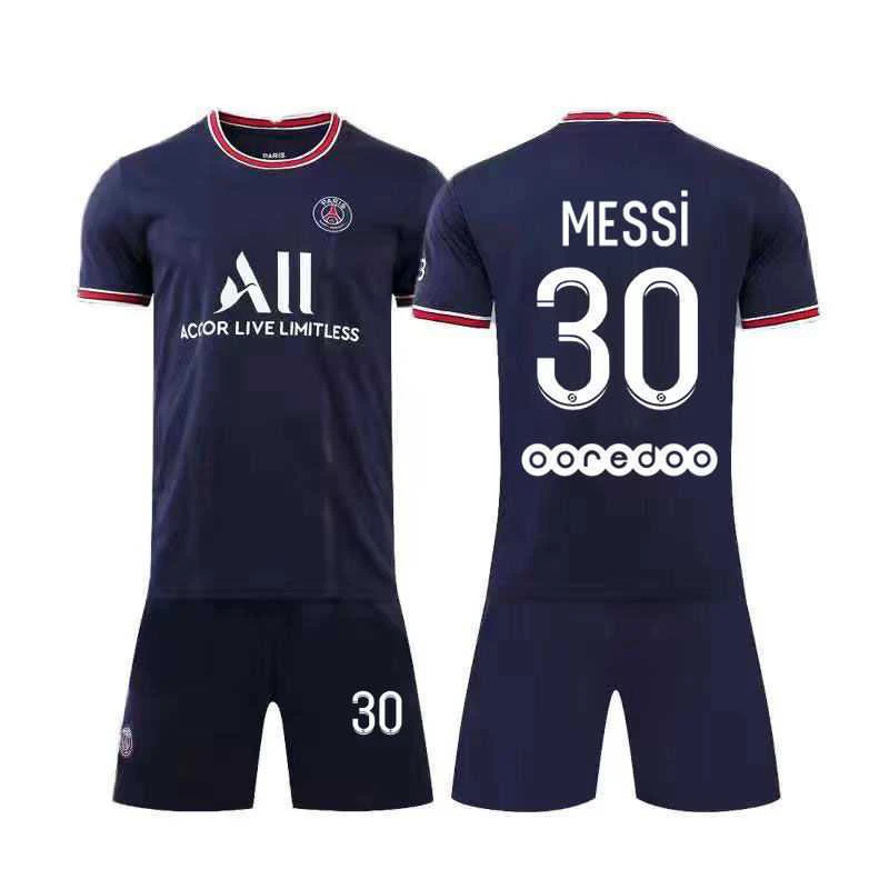 

Hot Latest Messi No. 30 Paris Jersey New Paris Away White Football Jersey psg lionel messi psg soccerJersey sets, Custom color