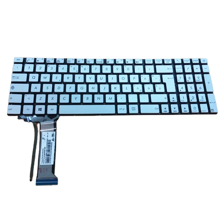

HK-HHT laptop keyboards suitable for N551 Sp keyboard language can be customized and color with backlight notebook keyboard