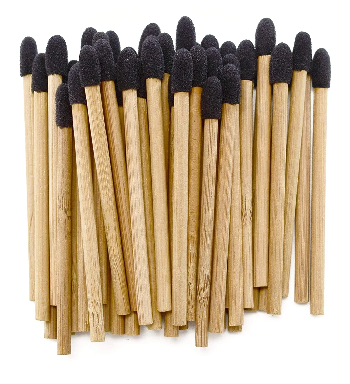 

Wholesale Eco Friendly Bamboo Eye Shadow Applicators Disposable Single End cosmetic applicator