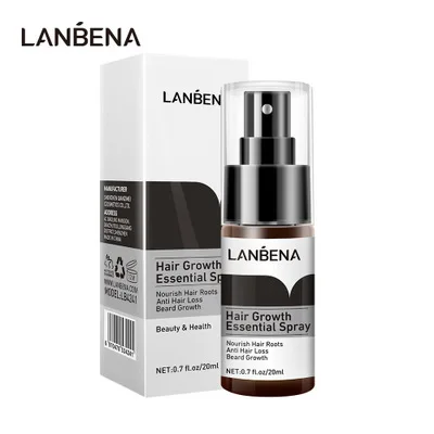 

LANBENA Hair Growth Spray Growth Essential Oil Herbal Preventing Baldness Anti Hair Loss Nourishing Enhancing Roots Hair Care