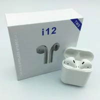 

Customized TWS earbuds Earphone for Air Pod- for iPhone Support Pop-Up Window Wireless Headphones Black i12