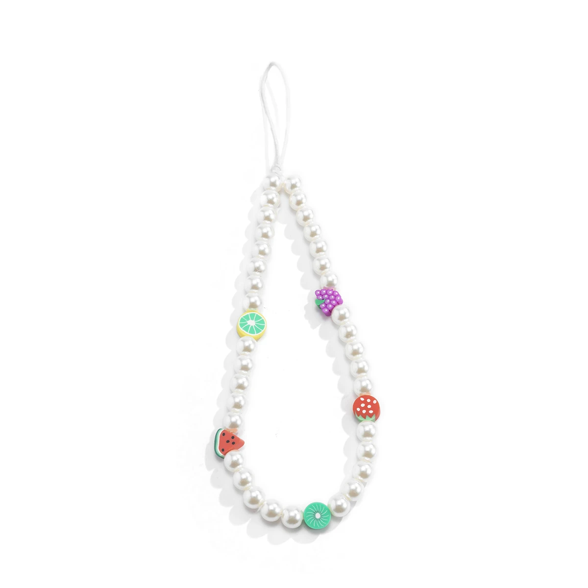 

Fashion Jewelry beaded Rainbow fashion style mobile phone chains beads women phone strap phone charms