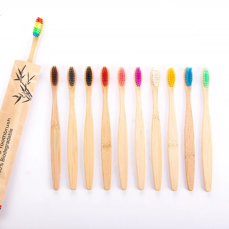

2021 new arrive bamboo brush Wholesale 00% Organic Bamboo Toothbrush With bag