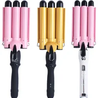 

B1090 Professional Three Egg Curling Iron Ceramic Triple Barrel Hair Styler Waver Wand Electrical Automatic Hair Curler Rollers