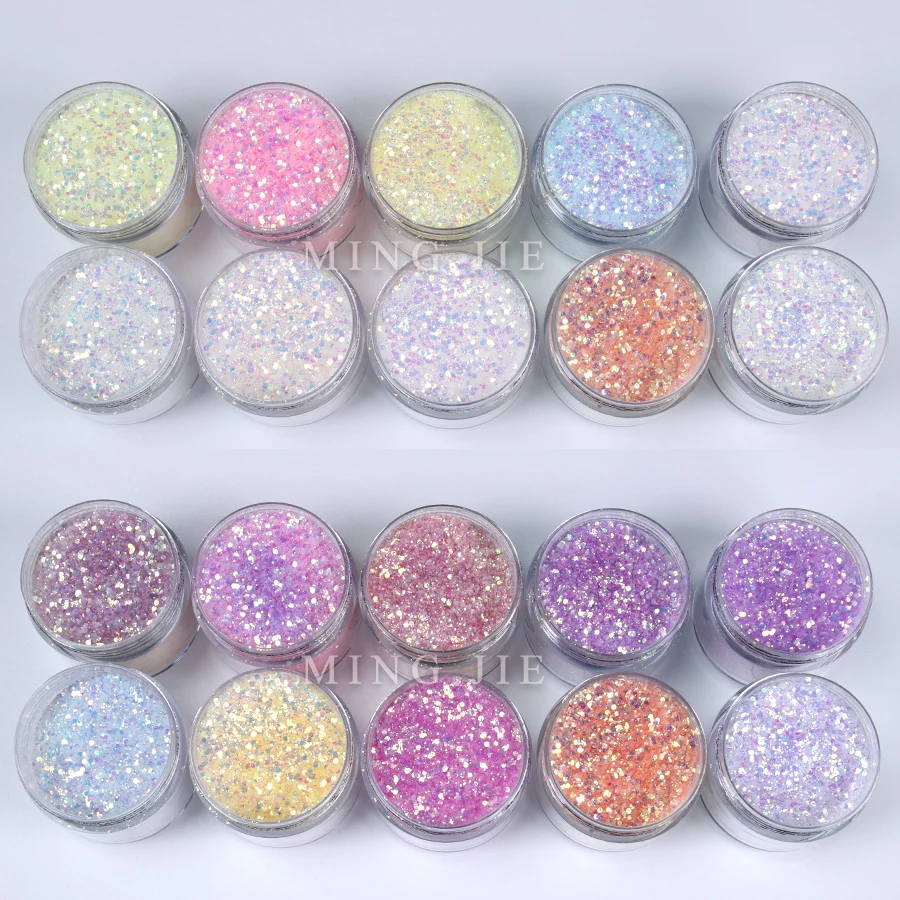 

Wholesale Photochromic Glitter Powder Chunky Mix UV Glitter for Nail Art Crafts