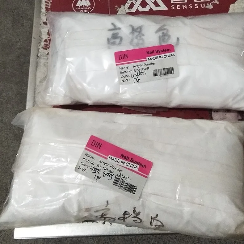 

BIN Nails High quality no bubbles Crystal clear acrylic powder bulk