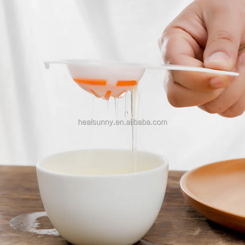 

Egg Separator Egg Filter Food Grade Egg Divider Plastic, White