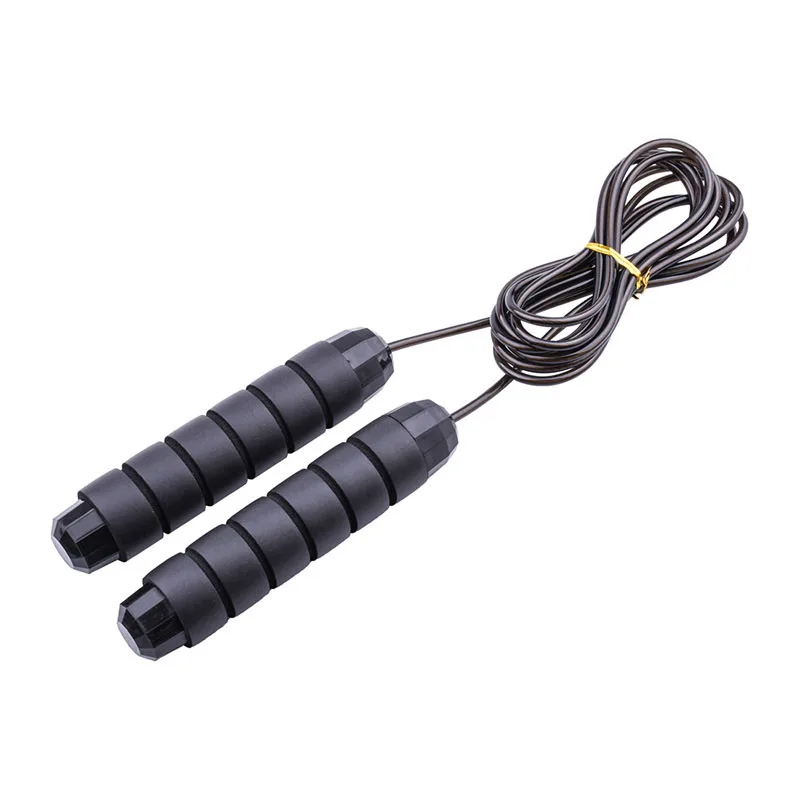 

adjustable bearing skipping rope fast PVC steel wire skipping rope skipping jump for training, Blue+black+green+red