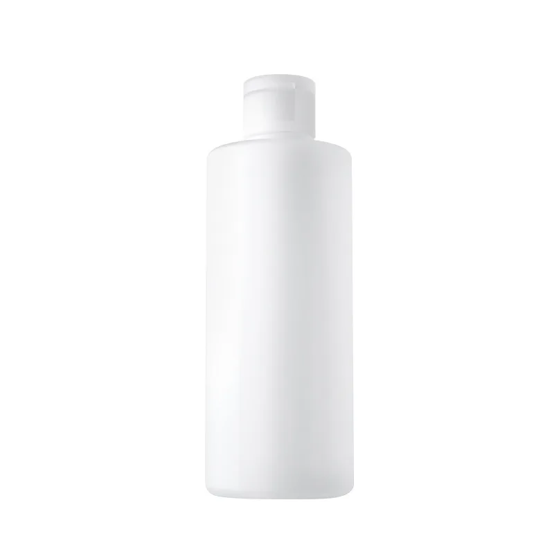 

PP 200ml cosmetic cylinder bottle facial toner plastic bottle with flip cap skincare 8oz plastic bottles