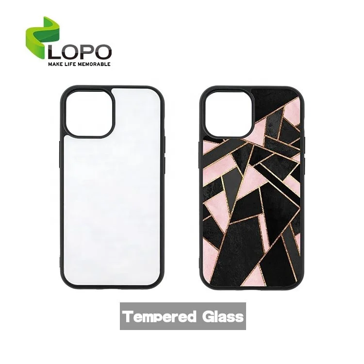 

2021 New Arrivals Sublimation Blank Phone Cases With Tempered Glass Insert Smartphone Cover for iPhone XS MAX XR 11 12 13 Pro