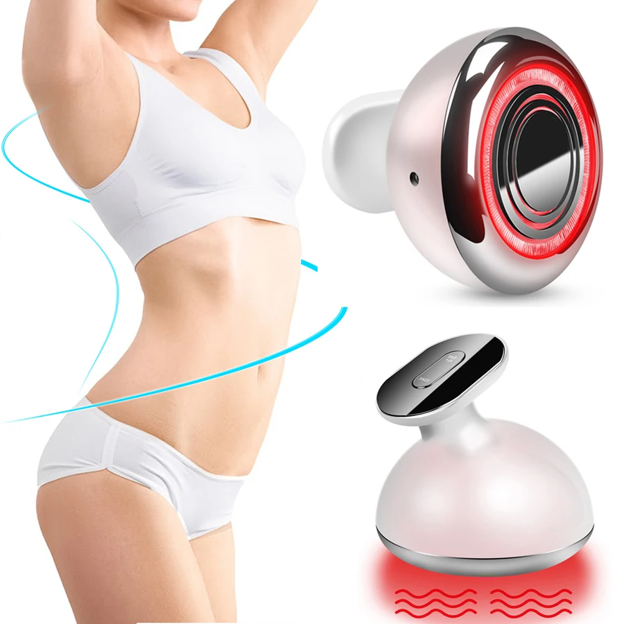 

Ultrasonic vacuum system machine body sculpting slim device weight loss slimming machine with rf ems for face shape contouring, White