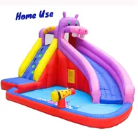 

Home Use Cheap Kids Hippo Giant Inflatable Water Slide for Sale China