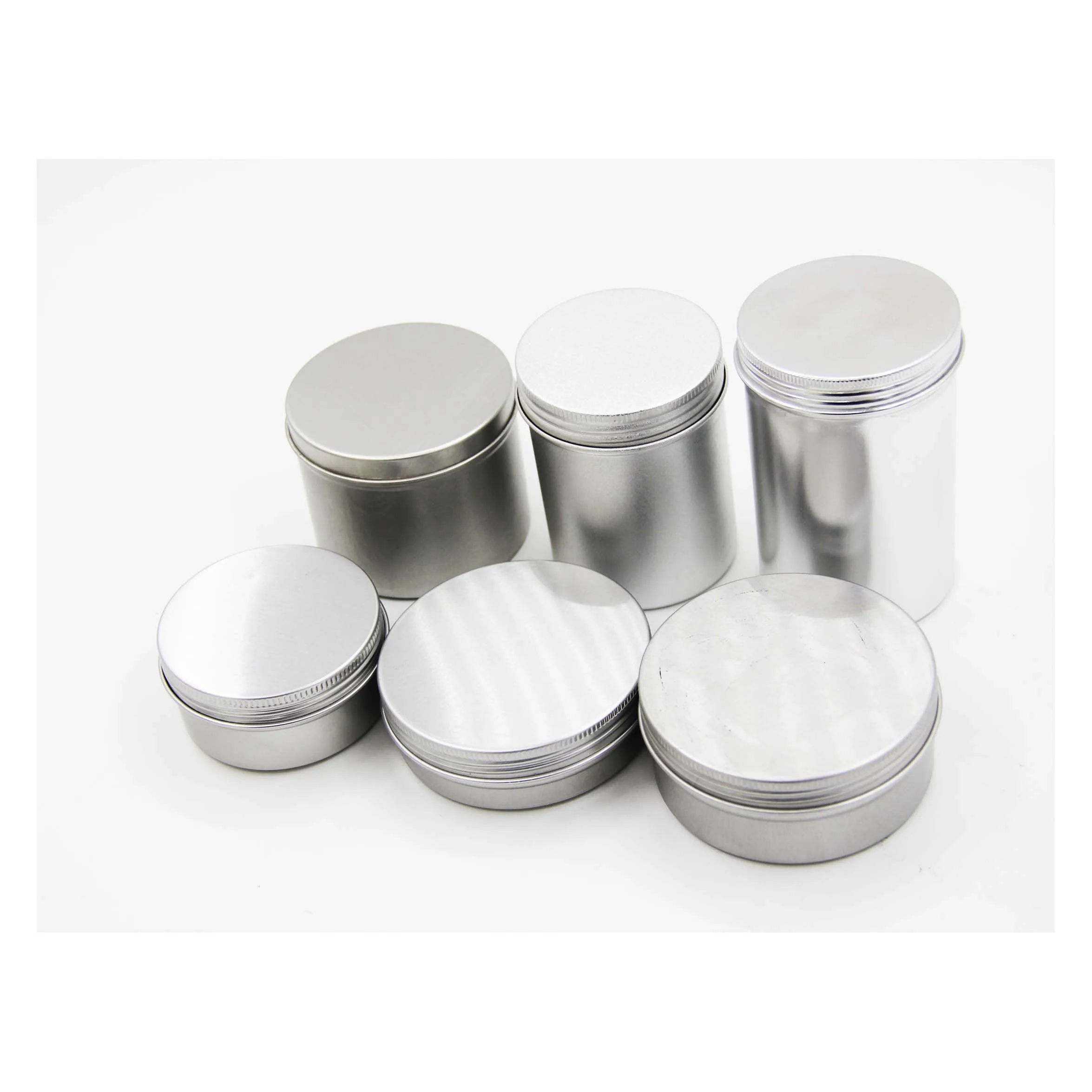 hot sale popular logo customized round metal cans aluminum cans