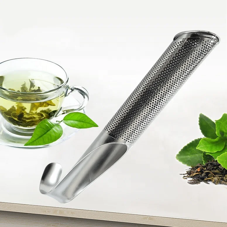 

Herbs Filter Loose Leaf Flower Strainer Teapot Steeper Strainer Stainless Steel SS304 Long Stick Tea Infuser Pipe