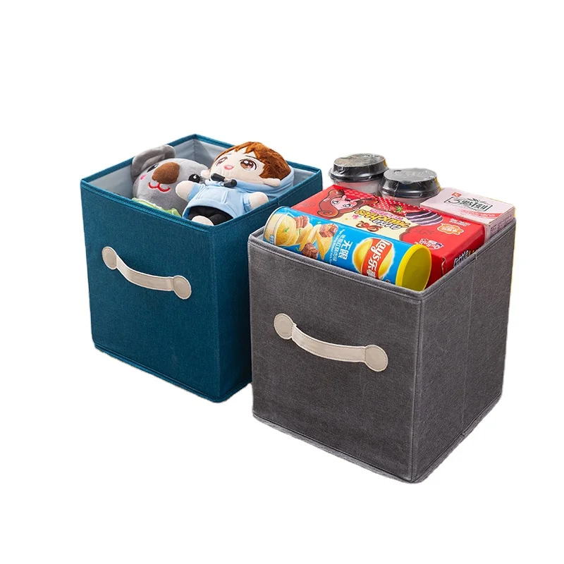 

collapsible cloth storage box foldable makeup organizer compartment Home organizer tool storage box