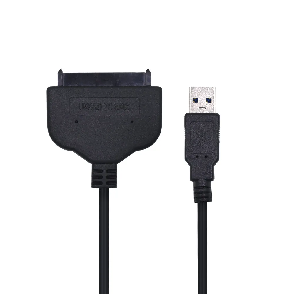 

SATA III Cable 2.5'' Hard Disk Driver HDD Converter Adapter Black High Speed USB 3.0 to 15+7 22pin SATA