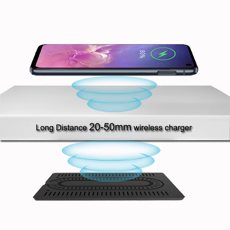 

Trending products 2021 new arrivals Qi charger 20~50mm stealth invisible wireless charger for home furniture office restaurant