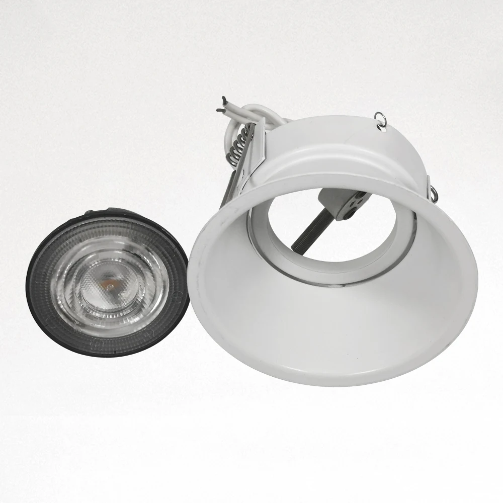 Die Cast Aluminium Anti-Glare Down Light Recessed  E 27 LED Bulb Downlight Casing GU10 MR16 E 27 Downlight