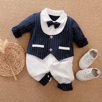 

Wholesale Formal Baby Boy Romper Boy Onesie for Autumn Winter Baby Jumpsuit