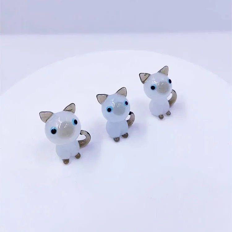 

Wholesale Mini Cat Factory Direct Murano Glass Handmade Crafts Eco-friendly