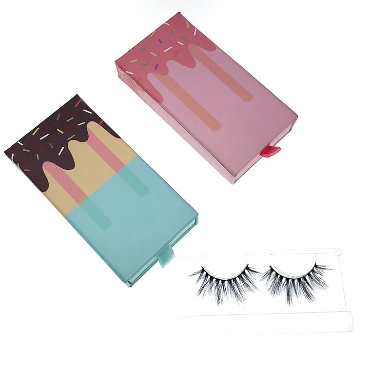 

Low Moq private label lash box 100% hand made eyelash, Black