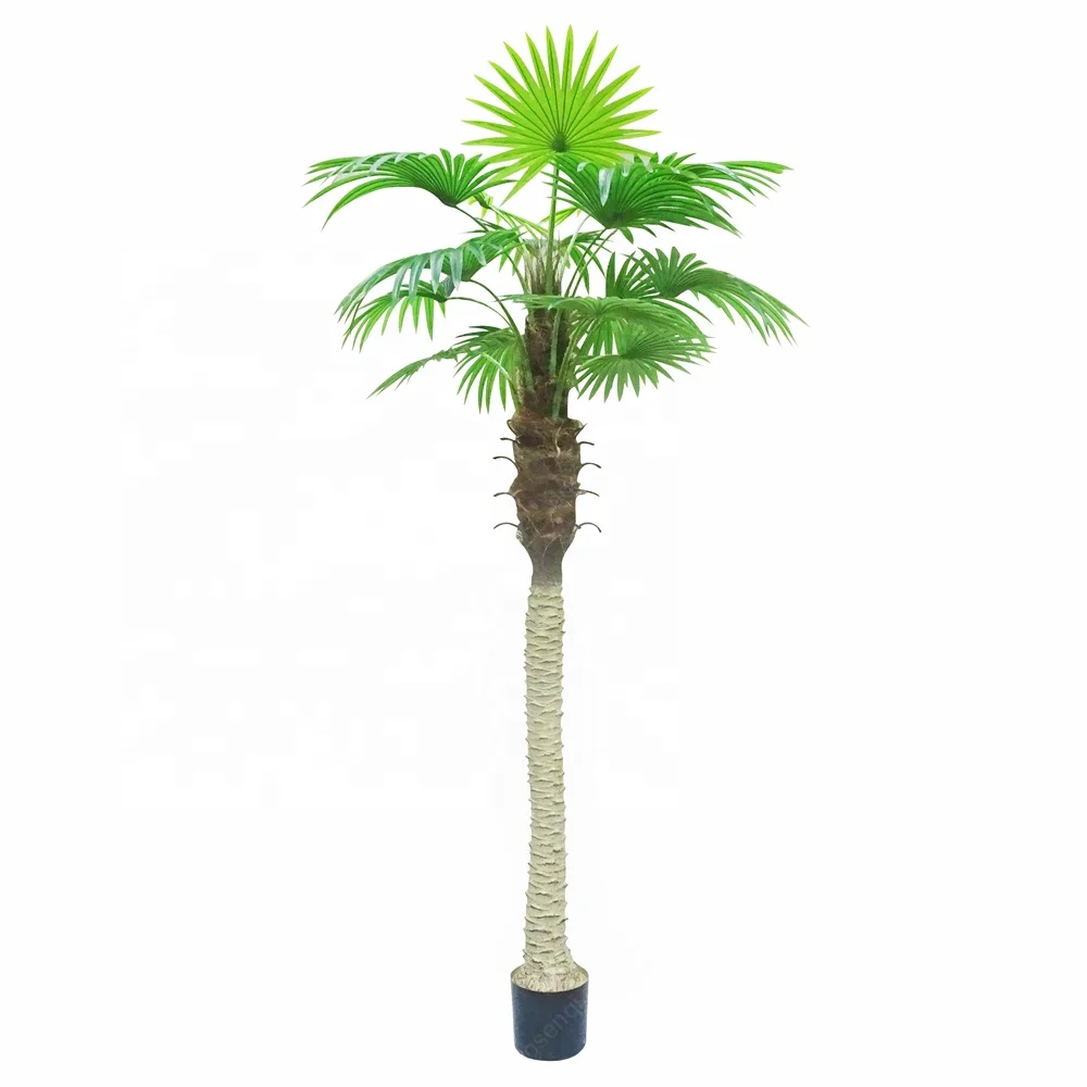 

lifelike tree artificial tropical fan palm tree, Green