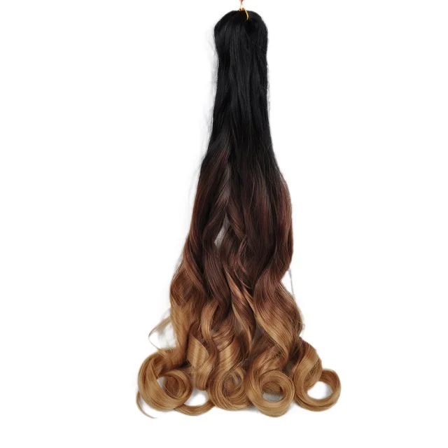 

Hairpiece Wavy braiding Hair 22 inch loose Wave Spiral curl Curl