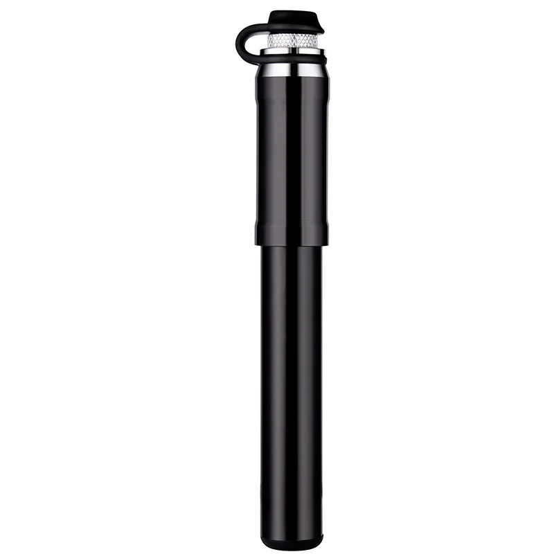 

VANNO Cycling Aluminum Alloy 130psi Mini Basketball Hand Air Pump Portable Small Bicycle Air Pump, Black, sliver