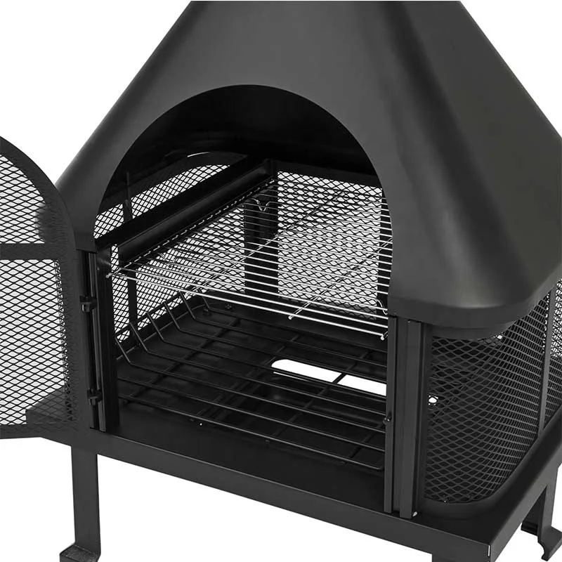 Oniya Indoor Outdoor Fireplace Wood Burning Backyard Deck Fire Pit With