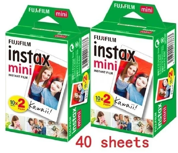 

Fujifilm Instax Mini 8 film for Fuji Instax Mini 7s 8 9 70 25 50s 90 Instant Photo Camera Share SP-1 SP-2 White Film