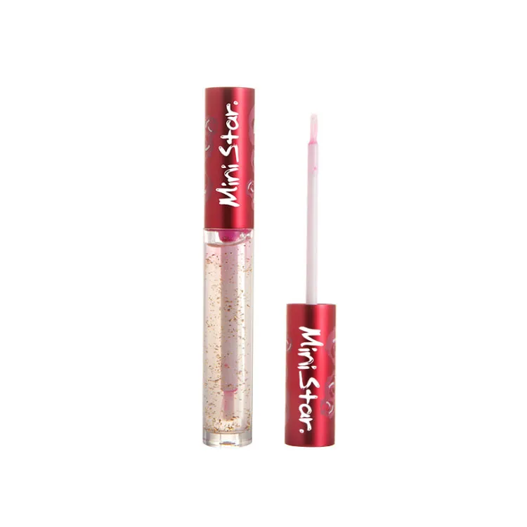 

Wholesale Clear OEM Sexy Lips Clear Lipgloss Moisturizing Oil Anti Dry Clear Gold Lip Plumper, Clear glossy lip gloss