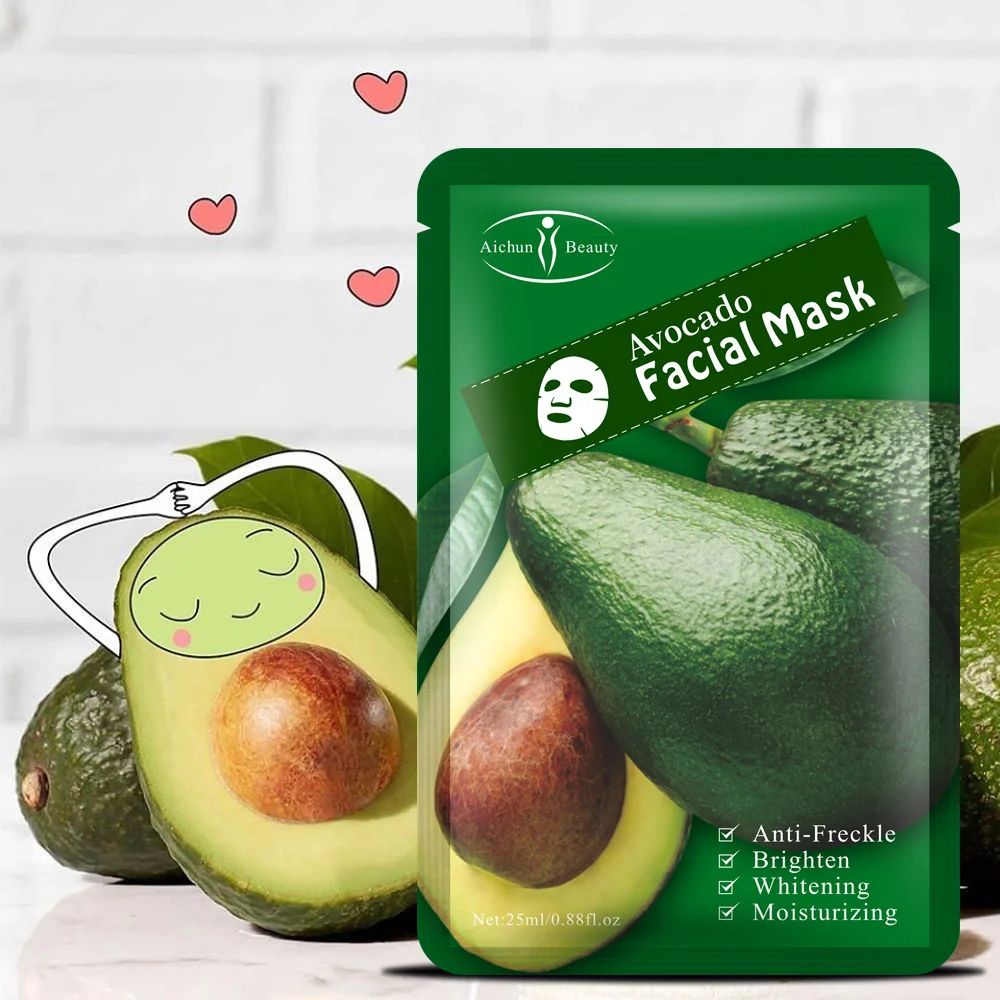 

Shea Butter Sheet Mask plant fruit extract moisturizing face sheet mask oil control Blackhead remover beauty facial mask