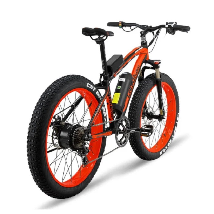 

EU Quality Level 26"x4.0" Fat Tire Electric Bicycle 1000W Electric Bike with 48V 16AH Panasoni'cLithium Battery
