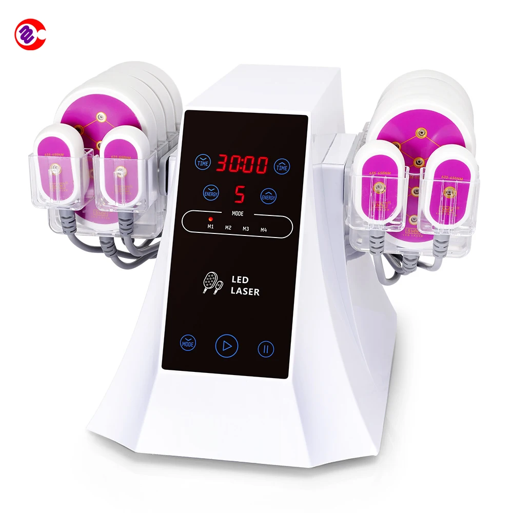 

12 Pads 5mw Led Laser Body Slimming Fat Burning Beauty Spa Machine, White