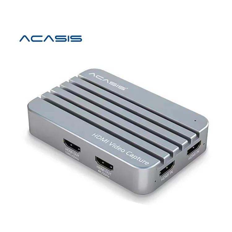 

Acasis 4K 60hz HD-compatible Capture Card Audio Video Recording Game Live Streaming Type-C 1080p Video Capture for Switch PS4