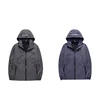 Autumn New Men's Plus Size Hooded Jacket Solid All-match Casual Sport Coat