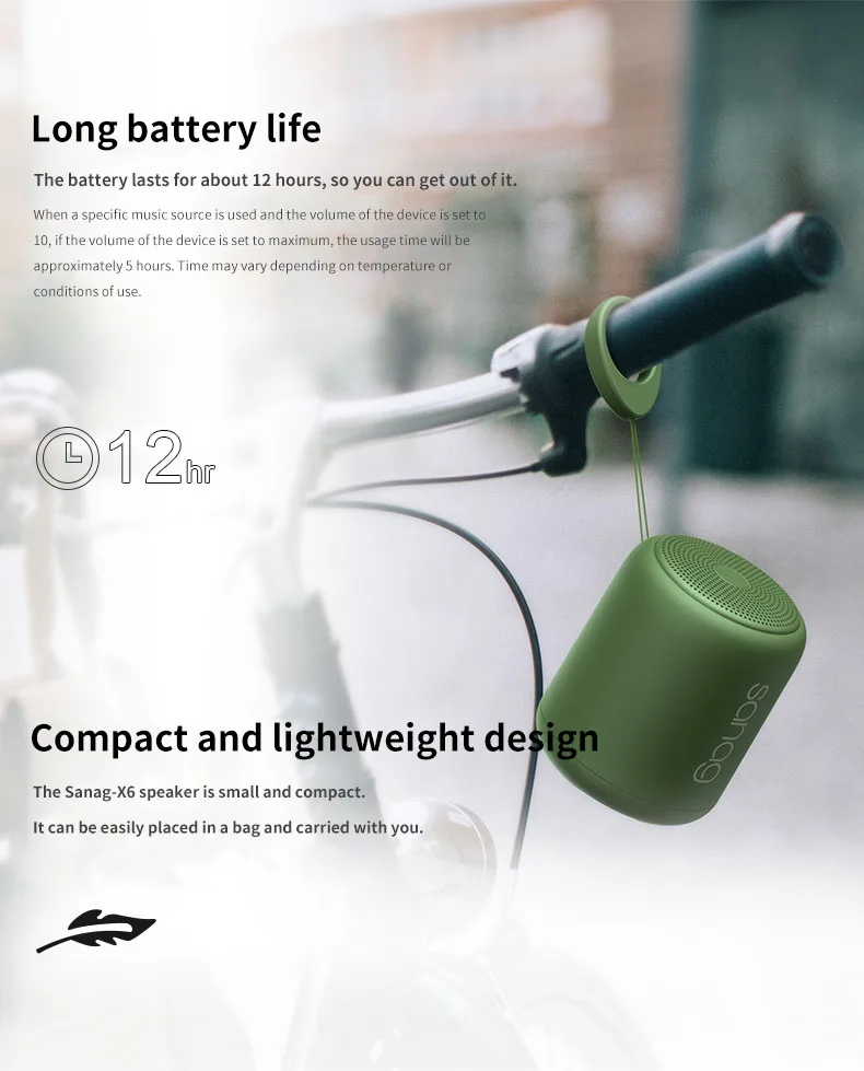 2020 new arrivals outdoor IPX5 waterproof portable subwoofer wireless bluetooth mini speaker - ANKUX.COM