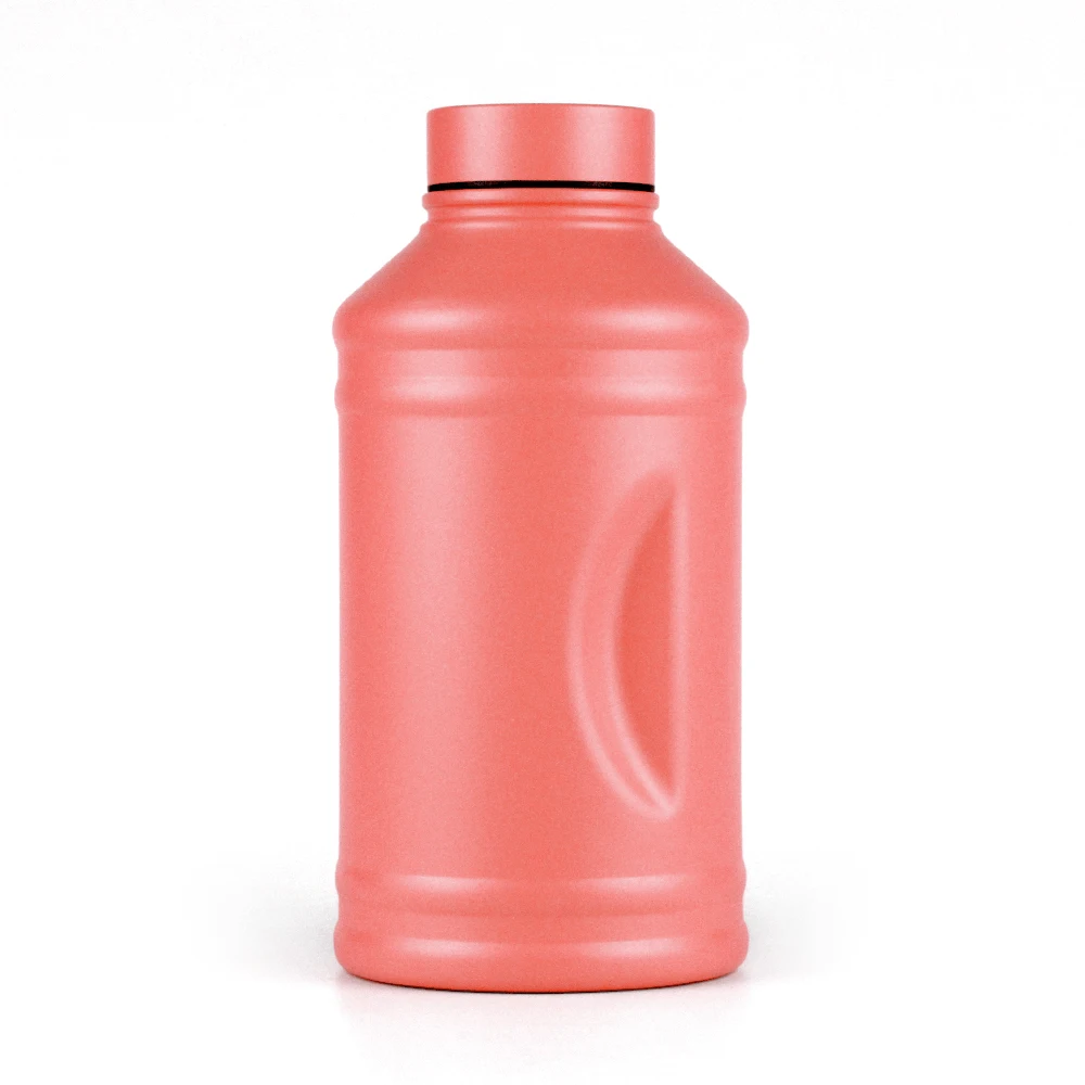 

New product gym sports 2.2L single wall stainless steel water shake bottle with handle