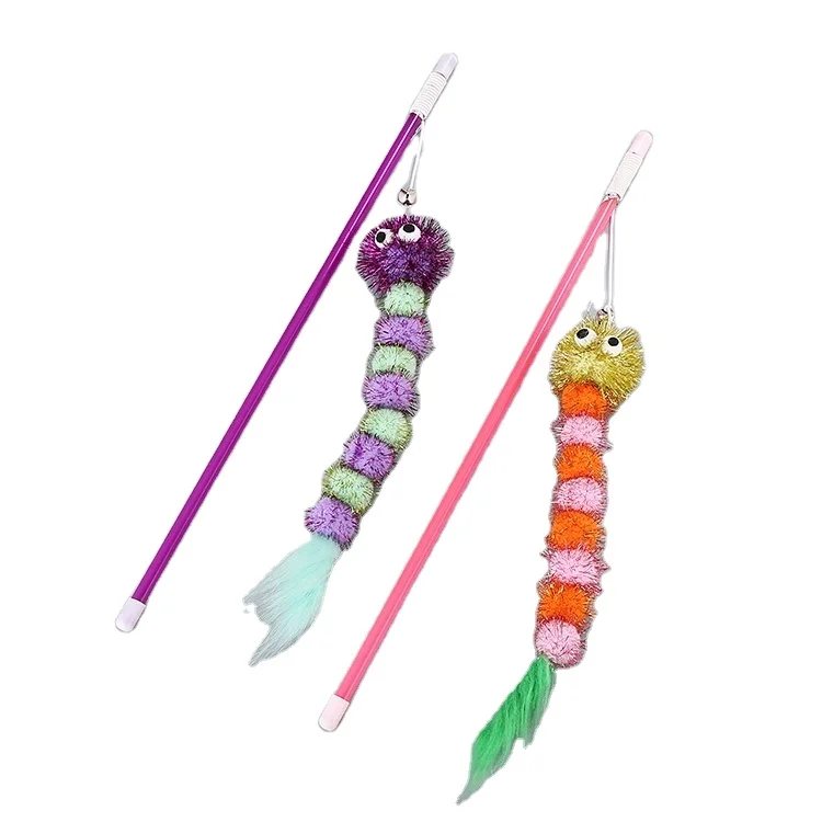 

New Product Factory Directly Wand Teaser Wiggle Shape Bling Bling Toy