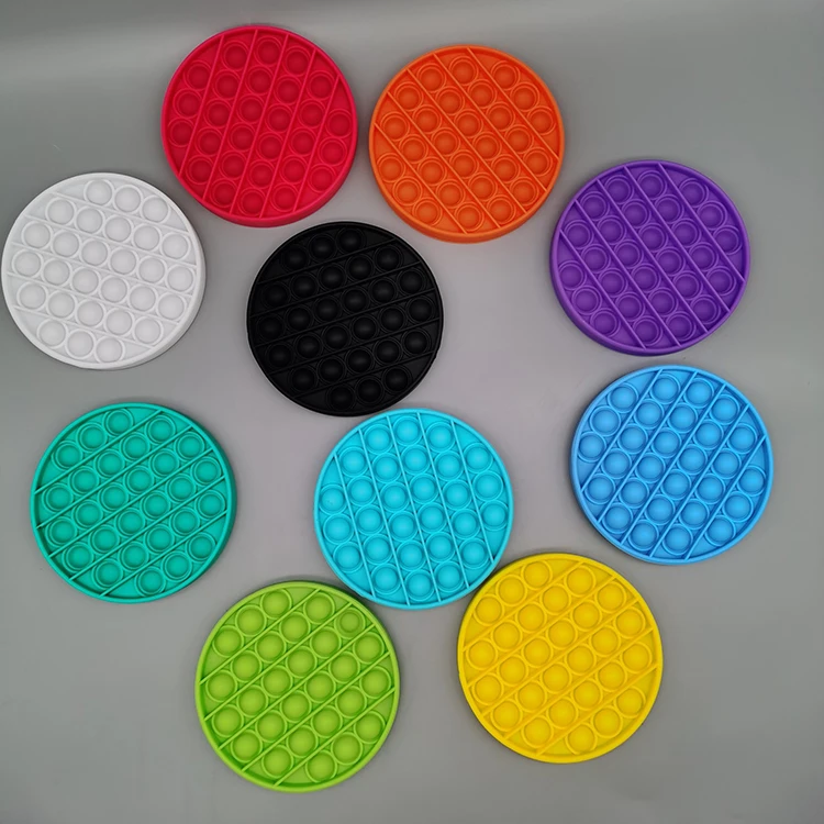 

Free Shipping Rodent Pioneer Silicone Bubble Pressing Toy POP Cross-border Children's Board Game Toy Plate Round