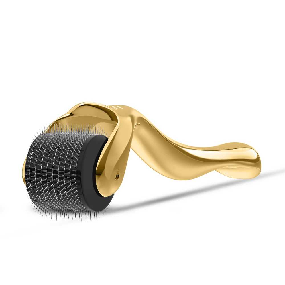 

Amazon Popular CE Micro Needle Hair Beard Growth Roller Derma Roller 0.3MM Microneedle Derma Rolling System For Beard Growth