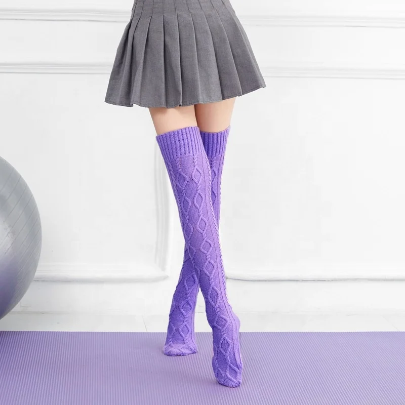 

70CM Over The Knee Winter Warm Slouchy Long Thick Thigh High Socks Women