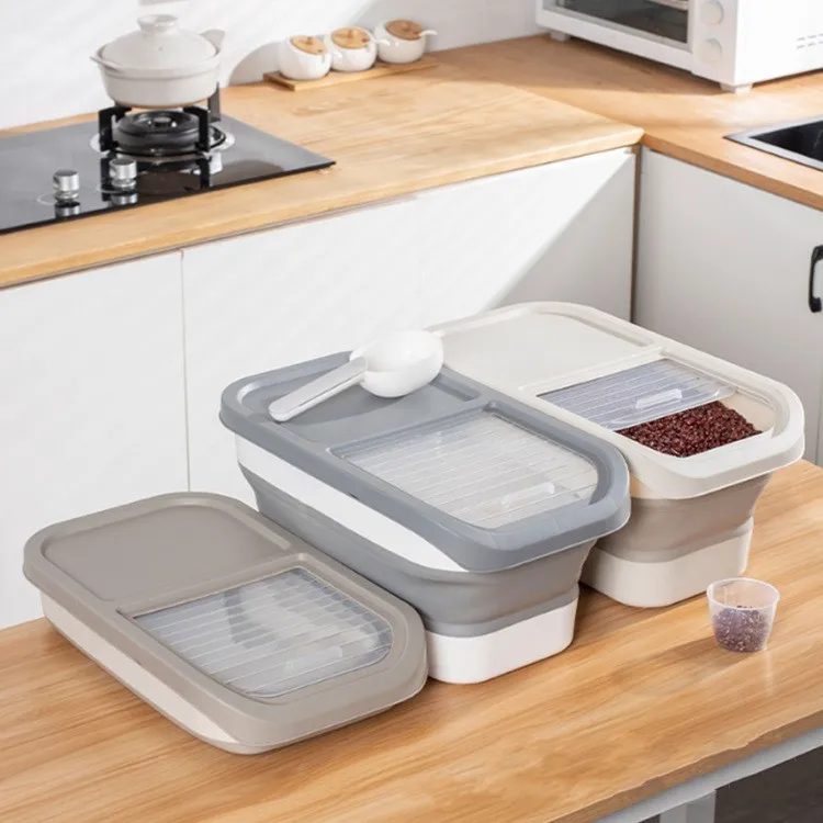 

Plastic Big Volume Food Storage Boxes & Bins Clear Dog Food Container Storage